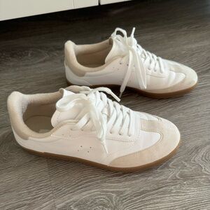 Cream white sneakers